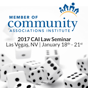 2017 CAI Law Seminar in Las Vegas